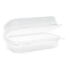 Hoagie Hinged Lid Container, 9 x 5.5 x 3.2, Clear, Plastic,