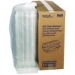 Hoagie Hinged Lid Container, 9 x 5.5 x 3.2, Clear, Plastic,