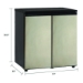 5.5 Cu.Ft. Side by Side Refrigerator/Freezer, Black/Platinum