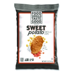 Tortilla Chips, Sweet Potato with Sea Salt, 1.5 oz., 24/Cart