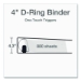 Premier Easy Open Clearvue Locking Slant-D Ring Binder, 3 Ri
