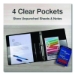 Premier Easy Open Clearvue Locking Slant-D Ring Binder, 3 Ri