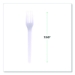 Plantware CPLA Cutlery, Individually Wrapped, Fork, Plastic,