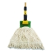 Gripper Vinyl-Covered Aluminum Mop Handle, 1.13" dia x 60",