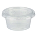Plastic Portion Cup Lid, Fits 1.5 oz to 2 oz Cups, Clear, 10