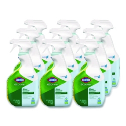 Clorox Pro EcoClean Glass Cleaner, 32 oz Spray Bottle, 9/Car