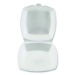 Foam Hinged Lid Containers, 6 x 6 x 3, White, Foam, 500/Cart