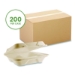 Nourish Molded Fiber Takeout Containers, Compostable, 3 Comp
