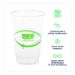GreenStripe PLA Cold Cups, 10 oz, Plastic, Clear, 1,000/Cart