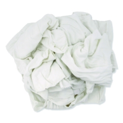 Knit Baby Diaper Rags, 2-Ply, 15 x 18, White, 25 lb/Carton