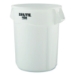 Brute Container, 44 gal, Plastic, White