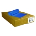 Eco Blend Max Can Liners, 60 gal, 0.8 mil, 38" x 58", Blue,