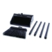 Duo-Pan Upright Dust Pan and Broom, 11.8 x 36, 24.5" Handle,