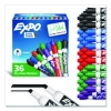 Low-Odor Dry-Erase Marker Value Pack, Broad Chisel Tip, Asso