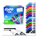 Low Odor Dry Erase Vibrant Color Markers, Broad Chisel Tip,