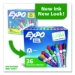 Low Odor Dry Erase Vibrant Color Markers, Broad Chisel Tip,