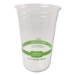 PLA Clear Cold Cups, 20 oz, Plastic, Clear, 1,000/Carton