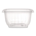 Square Plastic Bowls, 16 oz, 8.5 x 8.5 x 1.96, Clear, Plasti