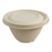 Fiber Lids for Fiber Barrel Bowls, 4.7" Diameter, Natural, P