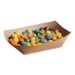 EcoCraft Food Trays, 2 lb Capacity, 6.5 x 1.63 x 1.63, Natur