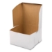 White One-Piece Non-Window Bakery Boxes, 8 x 8 x 5, White, P