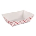 Paper Food Baskets, 2 lb Capacity, Red/White, Paper, 1,000/C