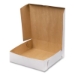 White One-Piece Non-Window Bakery Boxes, 9 x 9 x 2.5, White,