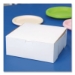White One-Piece Non-Window Bakery Boxes, 9 x 9 x 4, White, P