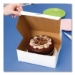 White One-Piece Non-Window Bakery Boxes, 10 x 10 x 4, White,