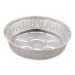Round Aluminum Container, 37 oz, 8" Diameter, Silver, 500/Ca