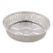 Round Aluminum Container, 24 oz., 7" Diameter, Silver, 500/C
