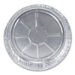 Round Aluminum Container with Lid, 48 oz, 9" Diameter, Silve