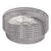 Round Aluminum Container, 48 oz, 9" Diameter x 1.66" h, Silv