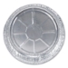 Round Aluminum Container, 48 oz, 9" Diameter x 1.66" h, Silv
