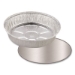 Foil Laminated Board Lids, 8.25" Diameter, Silver, Aluminum,