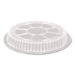 Plastic Dome Lid, 8.25" Diameter x 0.88" h, Clear, 500/Carto