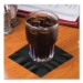 Embossed Beverage Napkins, 1-Ply, 10 x 10, Black, 1,000/Cart