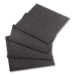 Embossed Beverage Napkins, 1-Ply, 10 x 10, Black, 1,000/Cart