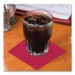 Embossed Beverage Napkins, 2-Ply, 9.5 x 9.5, Red, 1,000/Cart