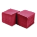Embossed Beverage Napkins, 2-Ply, 9.5 x 9.5, Red, 1,000/Cart