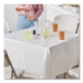 Tissue/poly Tablecovers, 72" X 72", White, 25/carton