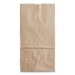 Grocery Paper Bags, 20# Size, 40# Basis Weight, 8.25" x 5.25