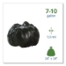Total Recycled Content Plastic Trash Bags, 10 gal, 1 mil, 24
