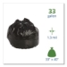 Total Recycled Content Plastic Trash Bags, 33 gal, 1.3 mil,