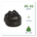 Total Recycled Content Plastic Trash Bags, 45 gal, 1.5 mil,