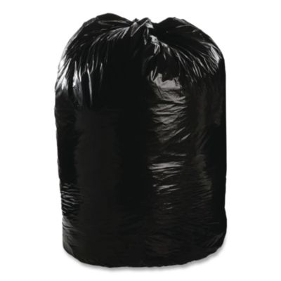 Total Recycled Content Plastic Trash Bags, 56 gal, 1.5 mil,
