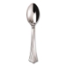 Reflections Heavyweight Plastic Utensils, Spoon, Silver, 40/