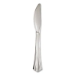 Reflections Heavyweight Plastic Utensils, Knife, Silver, 40/
