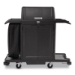 Housekeeping Cart with Hood and Doors, Plastic, 4 Shelves,1