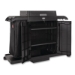 Housekeeping Cart with Hood and Doors, Plastic, 4 Shelves,1